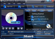 Bigasoft DVD to WebM Converter screenshot